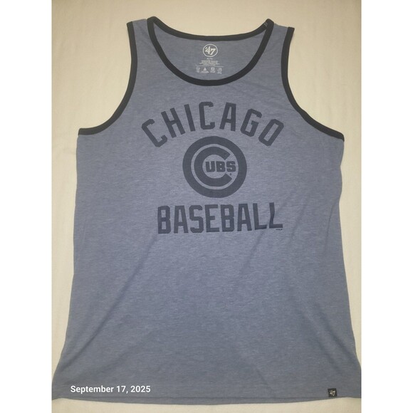 47’ Brand Chicago Cubs MLB Baseball Mens Tank Top T Shirt Sleeveless XL NWOT - Picture 1 of 4